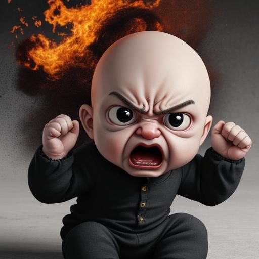 AI Interpretation of an Angry Baby