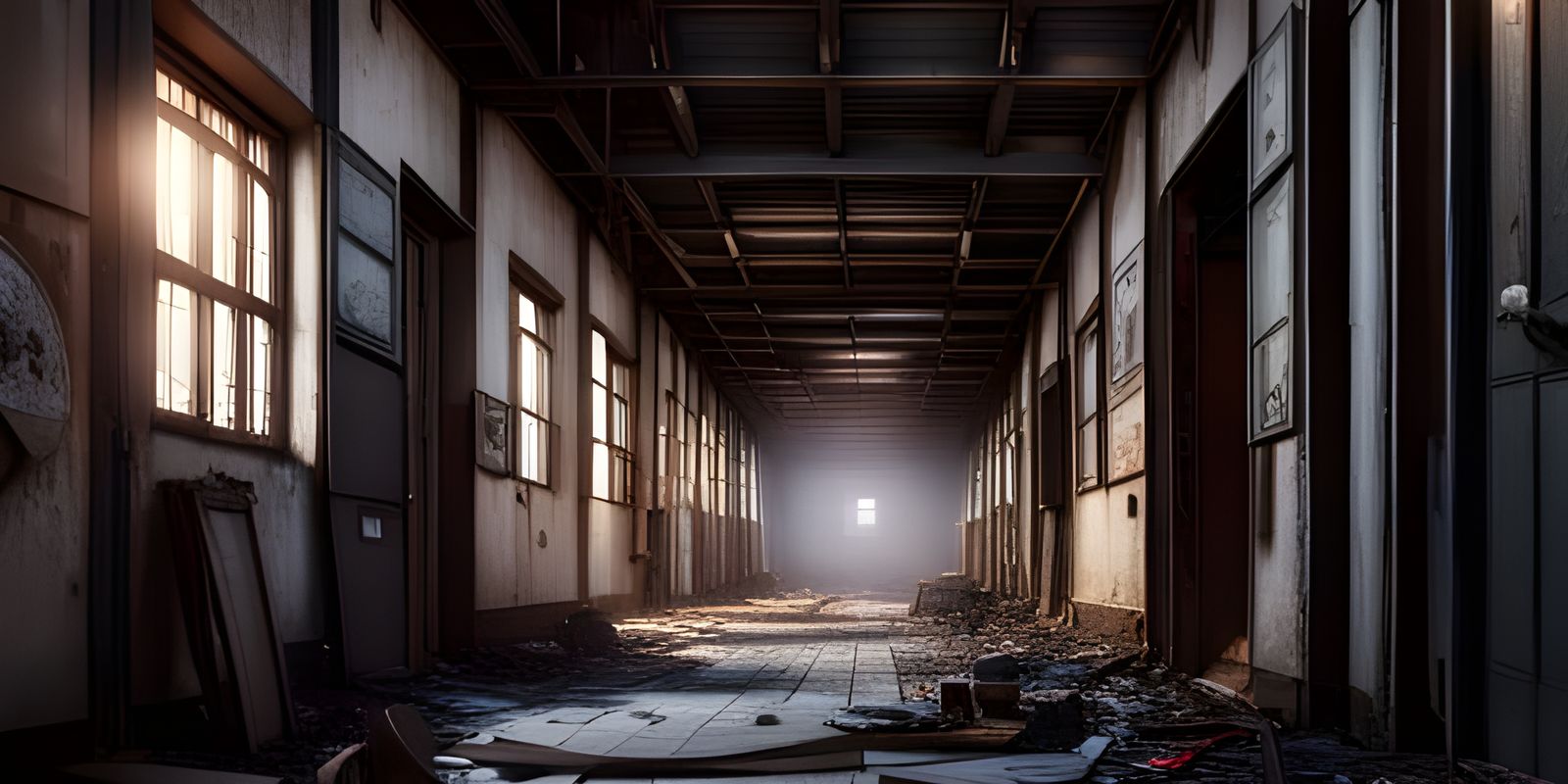 Hyperrealistic Post-Apocalyptic City Render in 16K