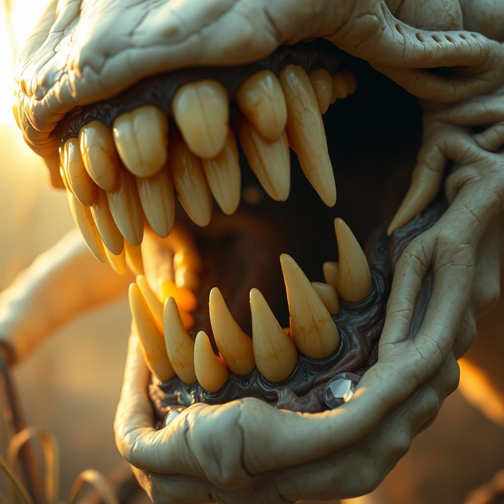 It's teeth are softer than leather