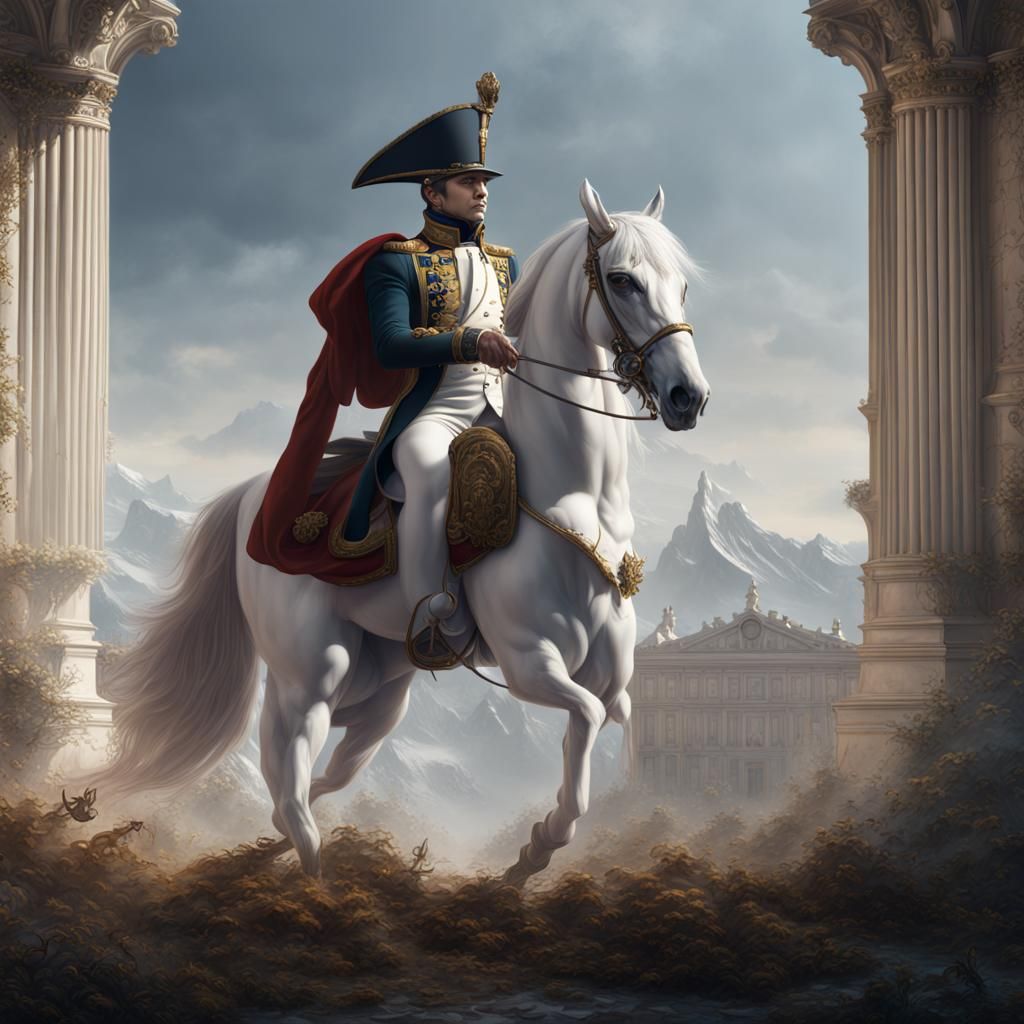 Napoleon in White: Detailed Matte Painting