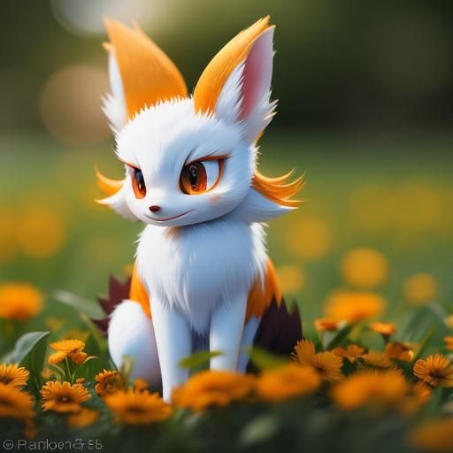 Fennekin Portrait in Natural Light
