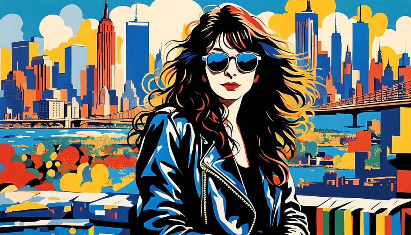 Kate Bush at CBGB's: Matisse-Style Abstract Portrait