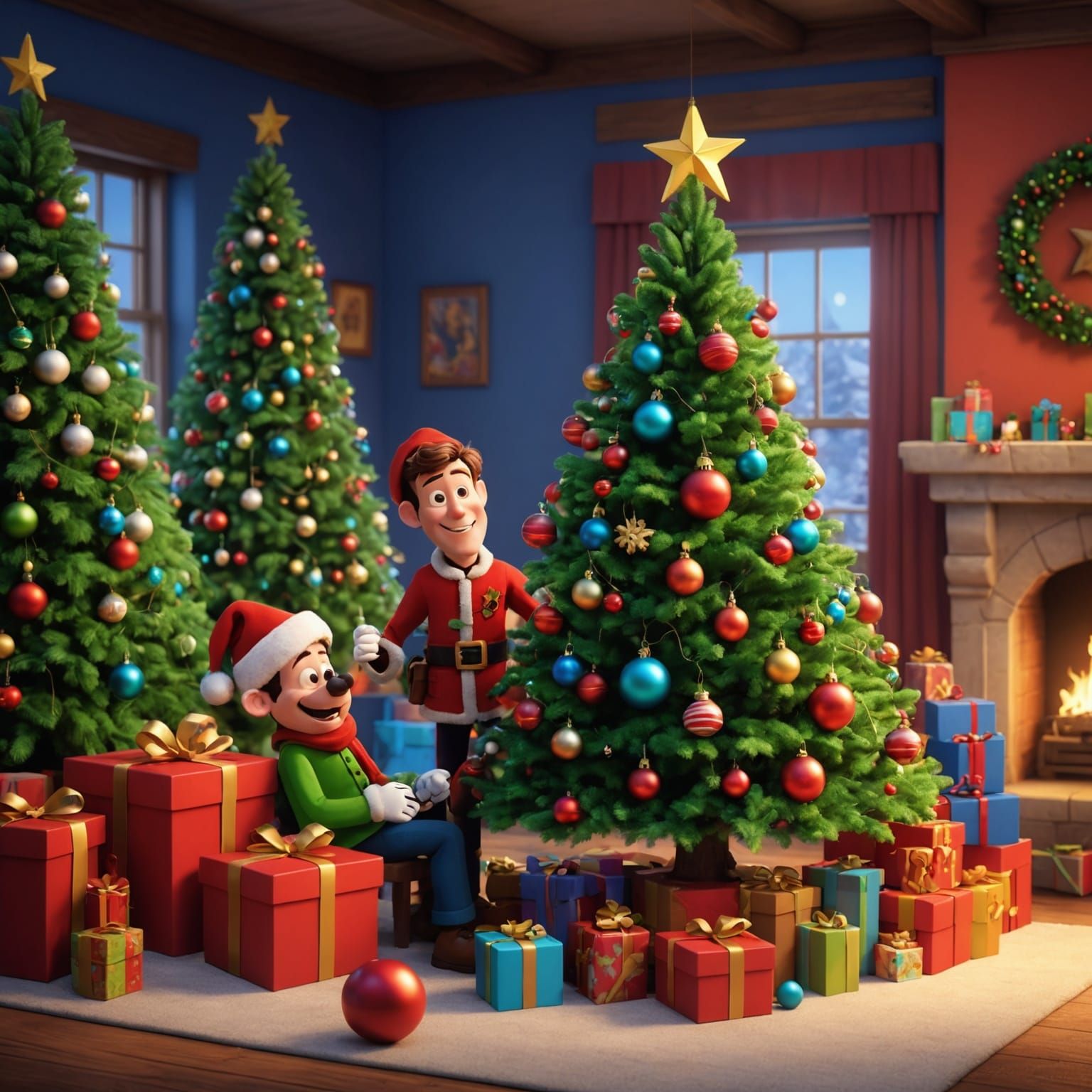 Christmas in Danger: 3D Digital Art by Pixar