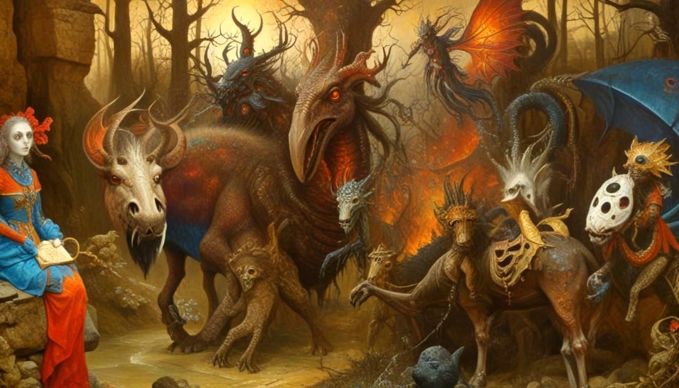 UNHOLY CRYPTID CREATURES PARTY AT THE VATICAN GARDENS