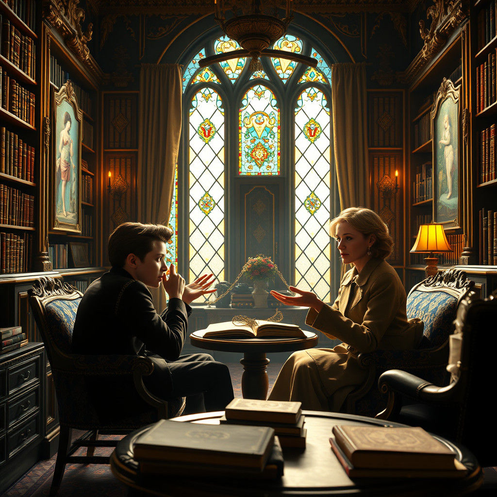 Jamie and Claudia Interview Mrs. Basil: Matte Painting