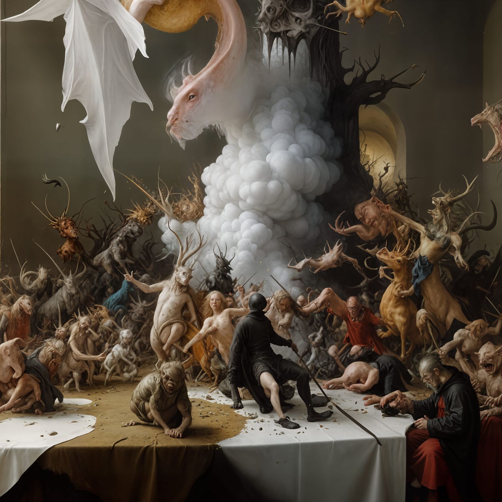 Table is set for the Pink Monster from Above...