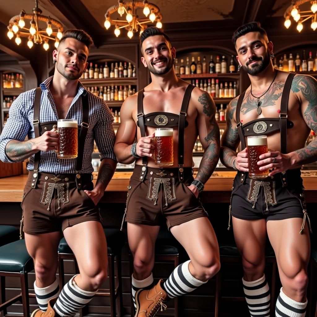 Gay Bavarian Men in Tom of Finland Style