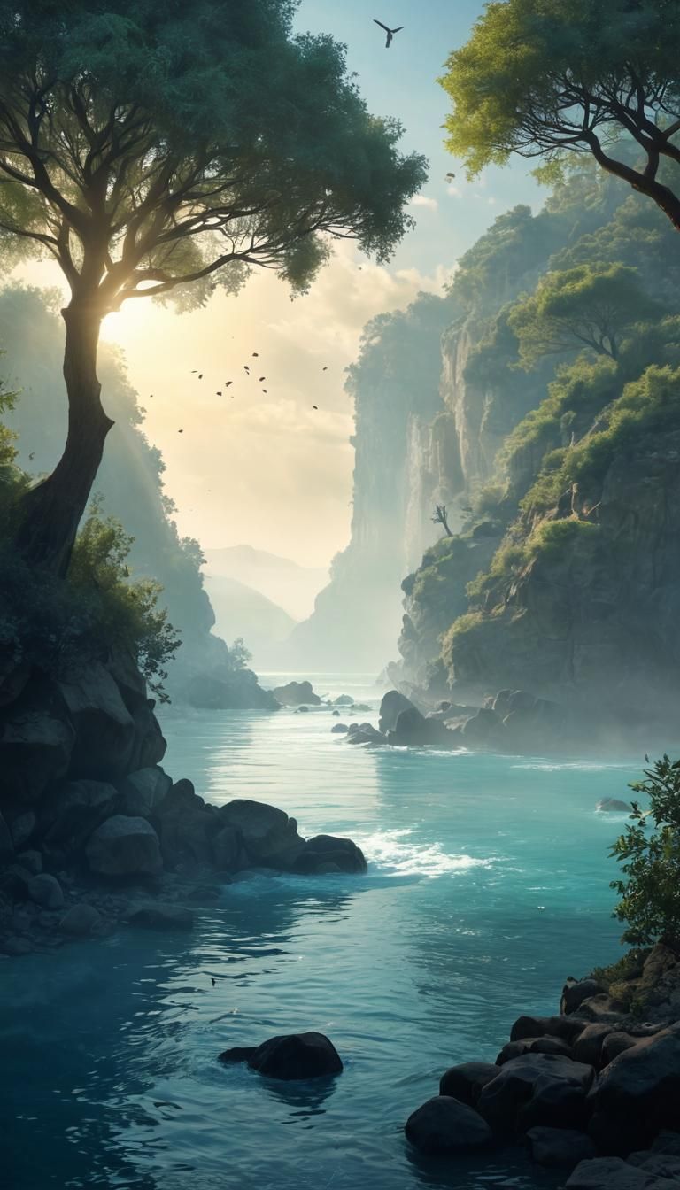 Advanced 2040 Spaceship with Unique Drama of Fire and Smoke