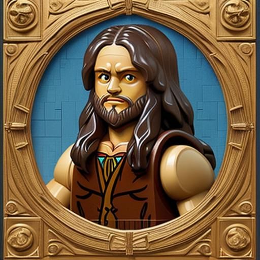 Lego Leonardo da Vinci Portrait