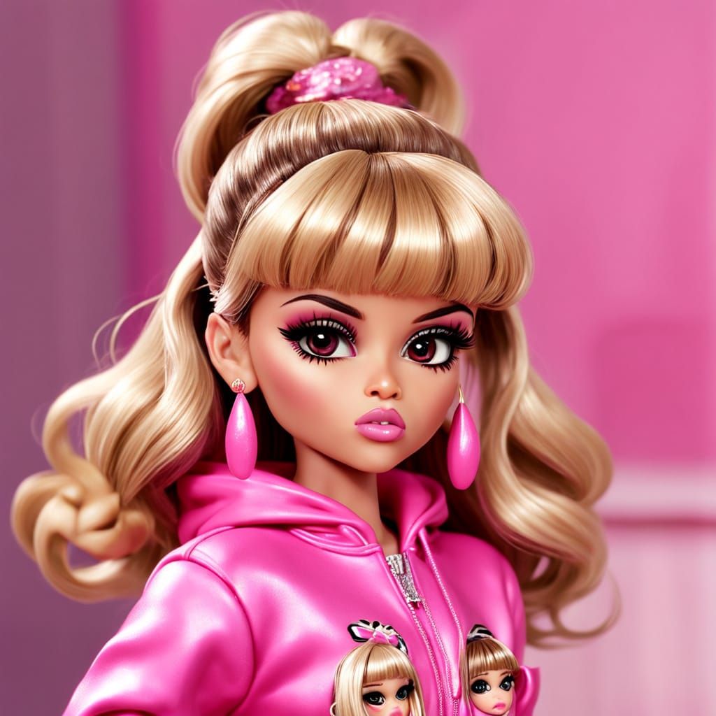 Glamorous Bratz Doll in Pink Juicy Tracksuit