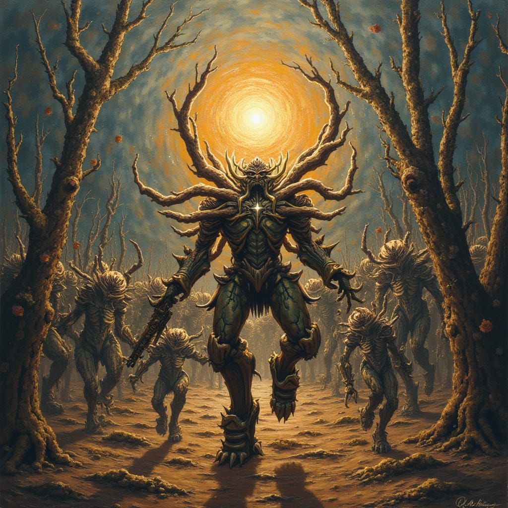 Intriguing Abstract Image Generated by AI