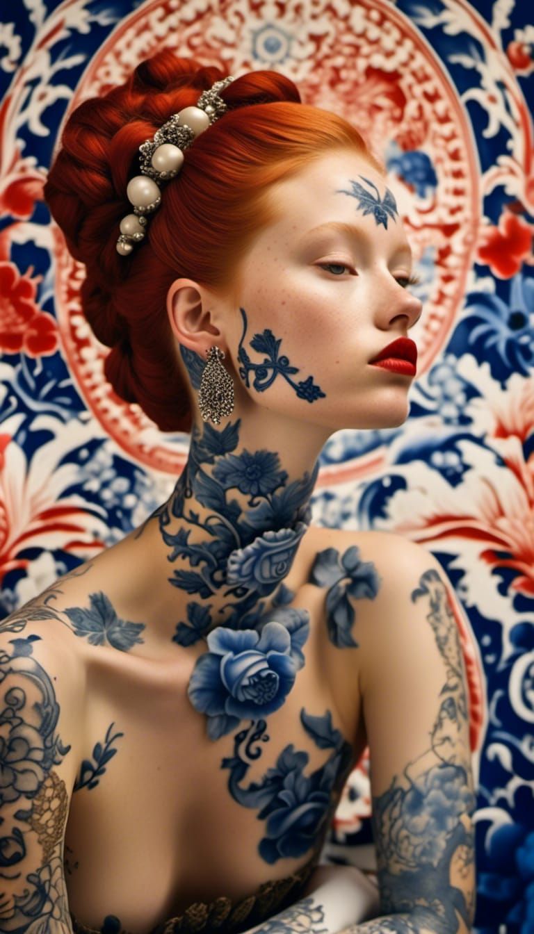 ‘The Girl with the Delft Blue Tattoo’ © UnitedStatesOfDaan 2...