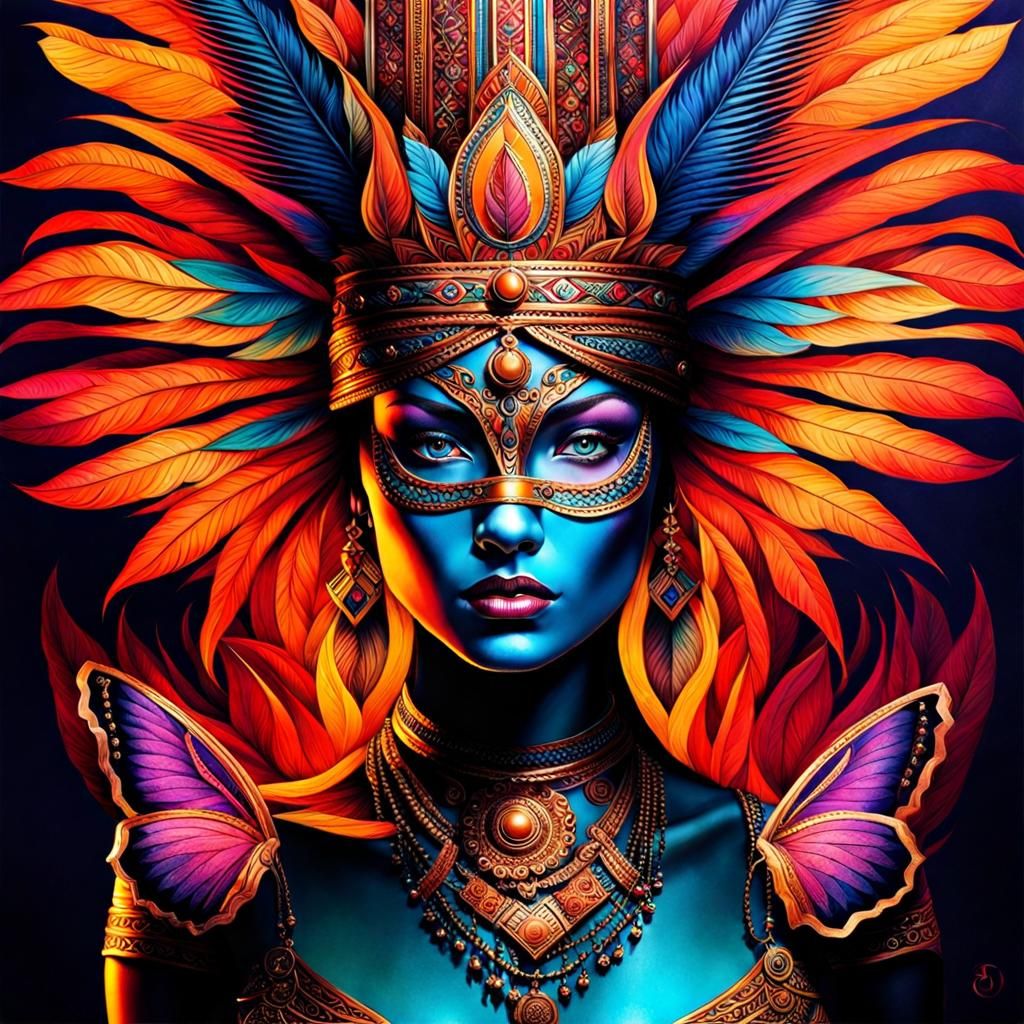 Magnificent Unique Ink Drawing