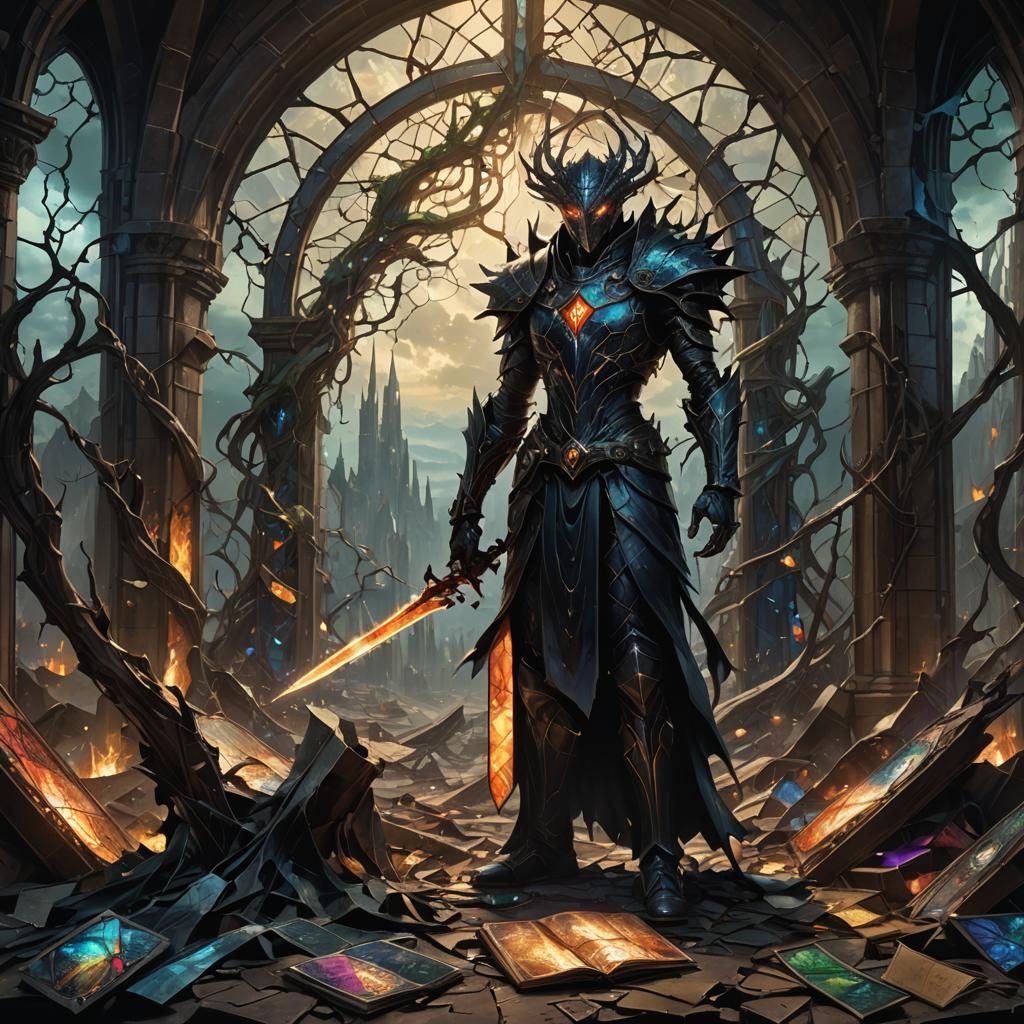Surreal Serra Planeswalker in Realm of Twisted Beauty