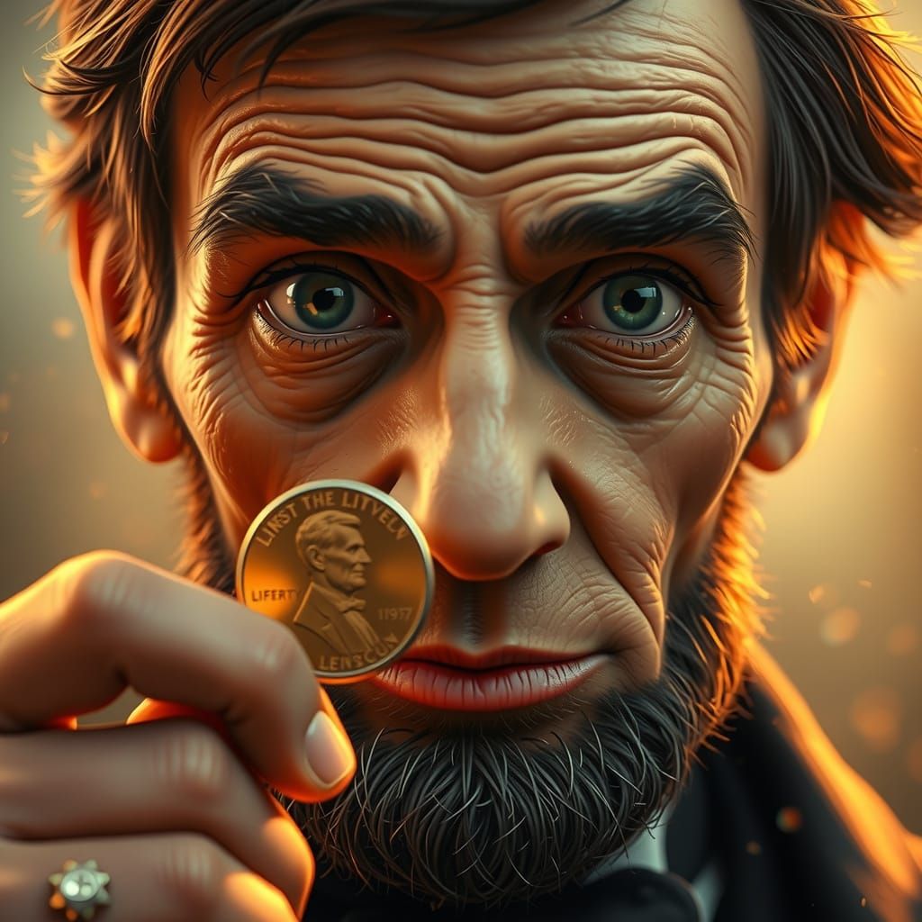 Abraham Lincoln Surprised by Penny's Fate