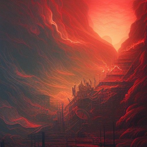 Aetherpunk Warrior in the Storm