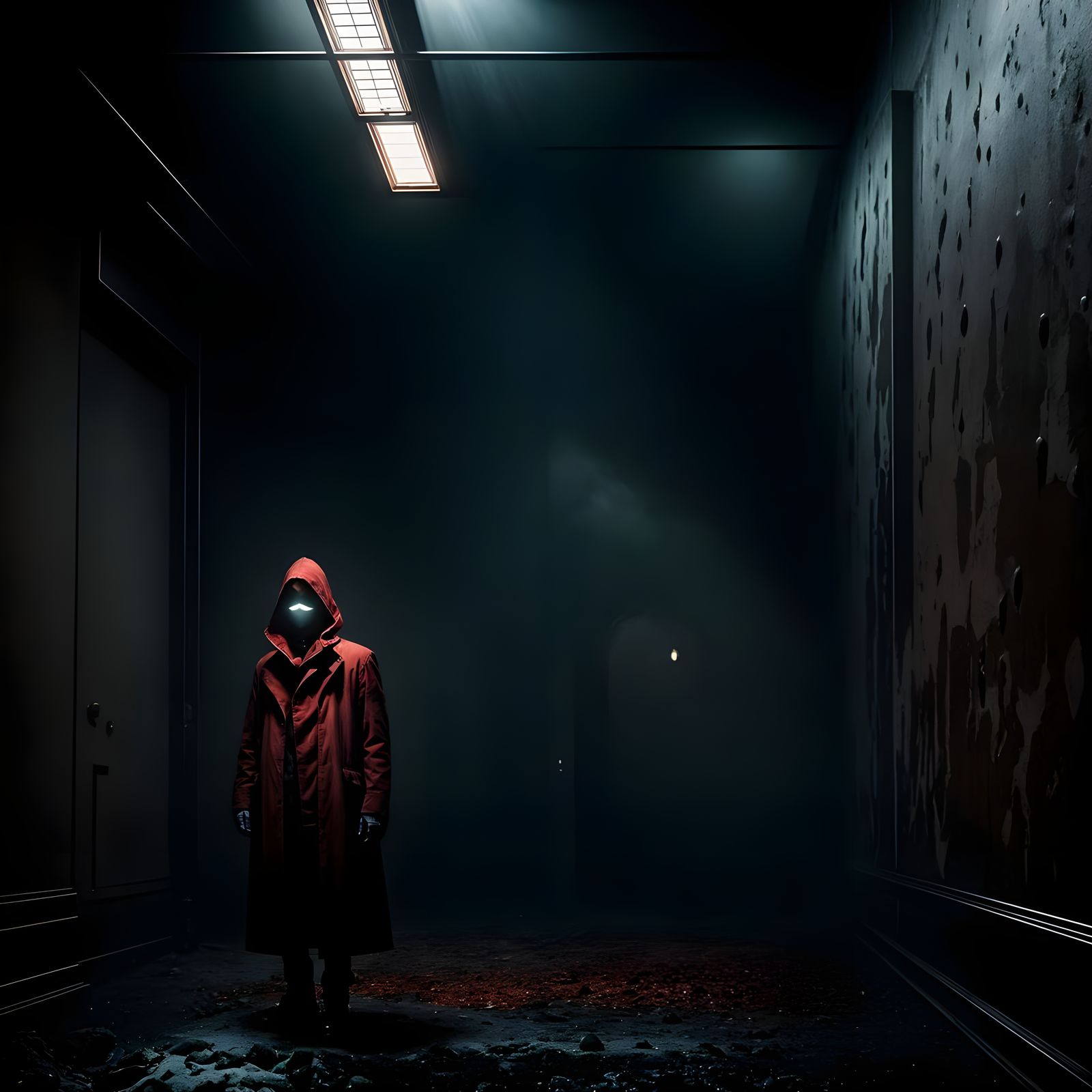 Horrific Public Revelation in Dark Light