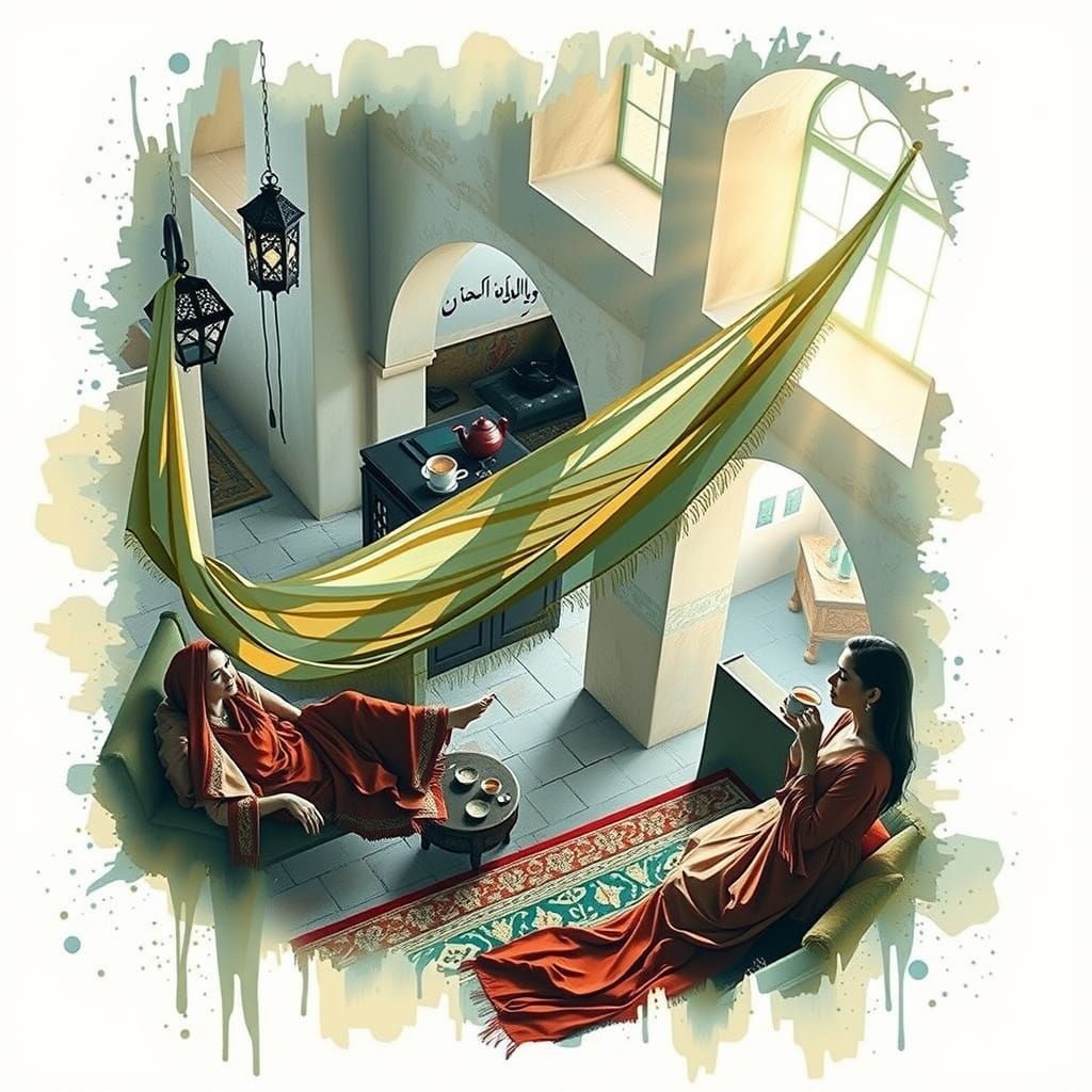 Elegant Moroccan Women in Traditional Attire