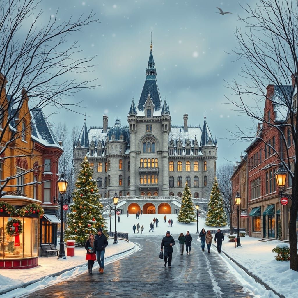 Winter Wonderland Chateau in Festive Quebec City