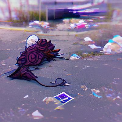 Ethereal Depiction of a Discarded Soul