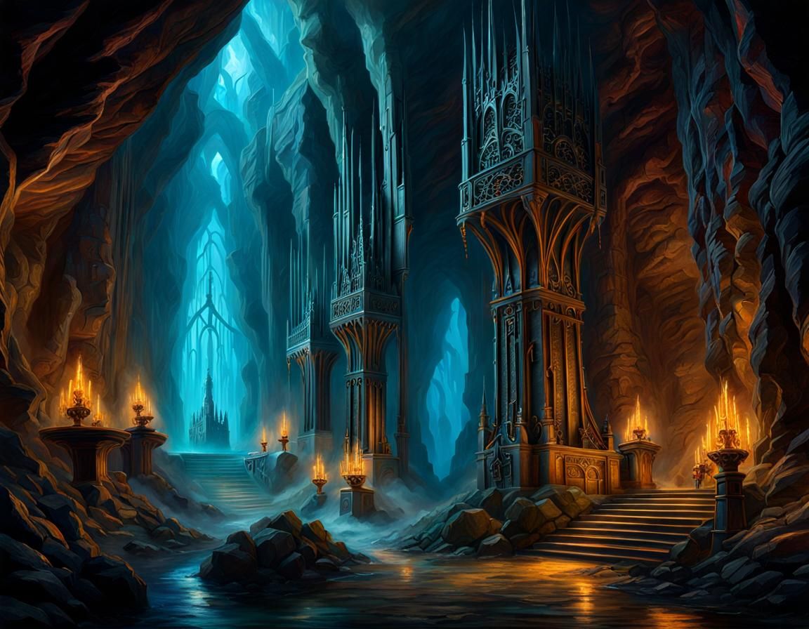 Mines of Moria Interior: Epic Digital Matte Painting