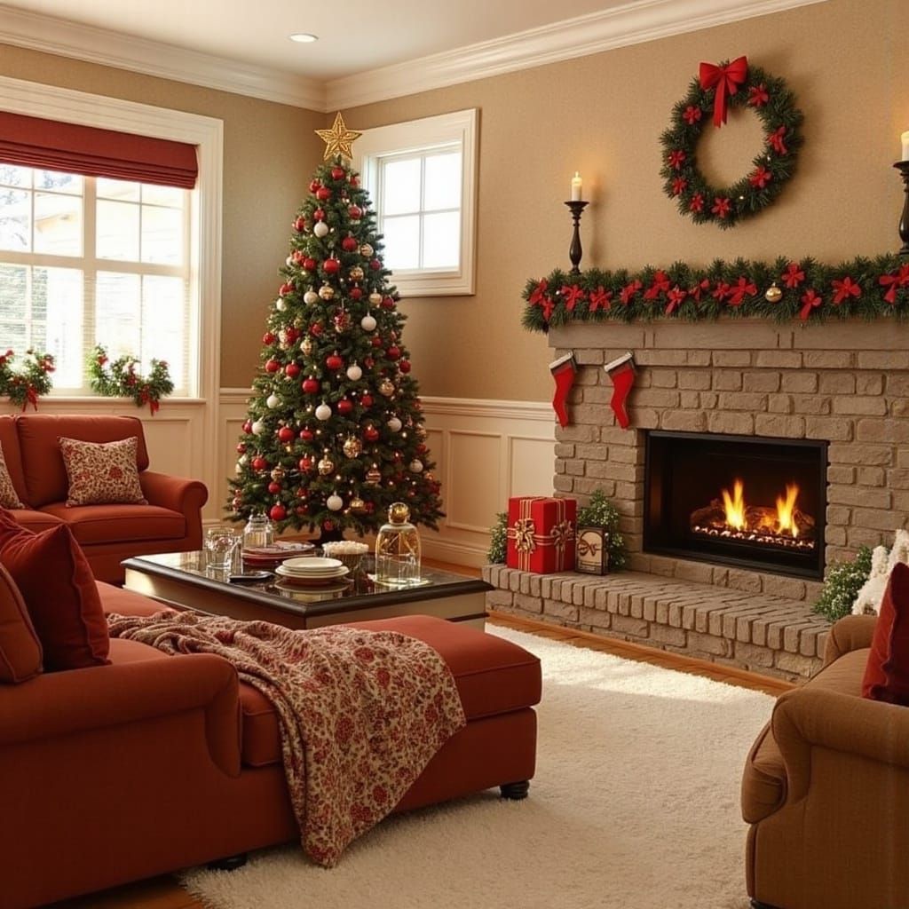 Kristen's Elegant Christmas Portrait in Triadic Colors