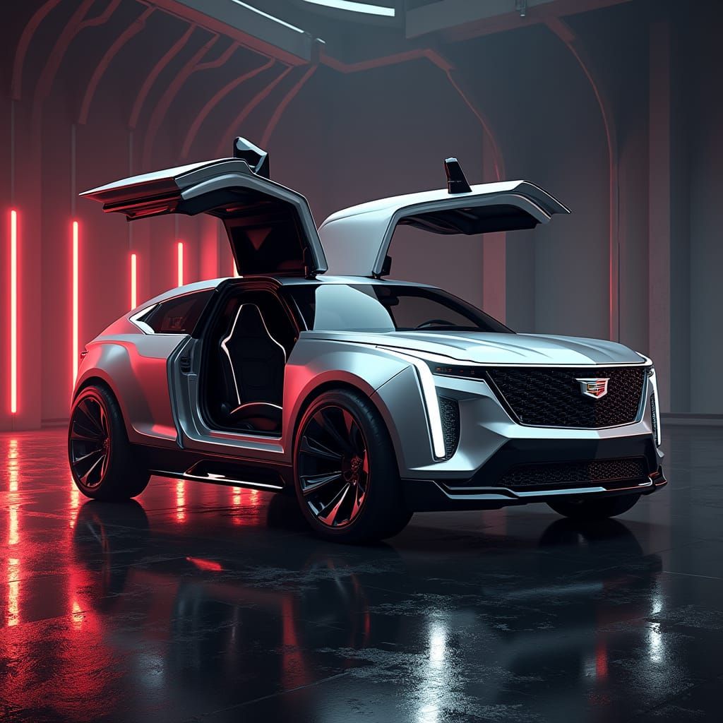 Luxurious Futuristic Cadillac Escalade 2300 Concept Car