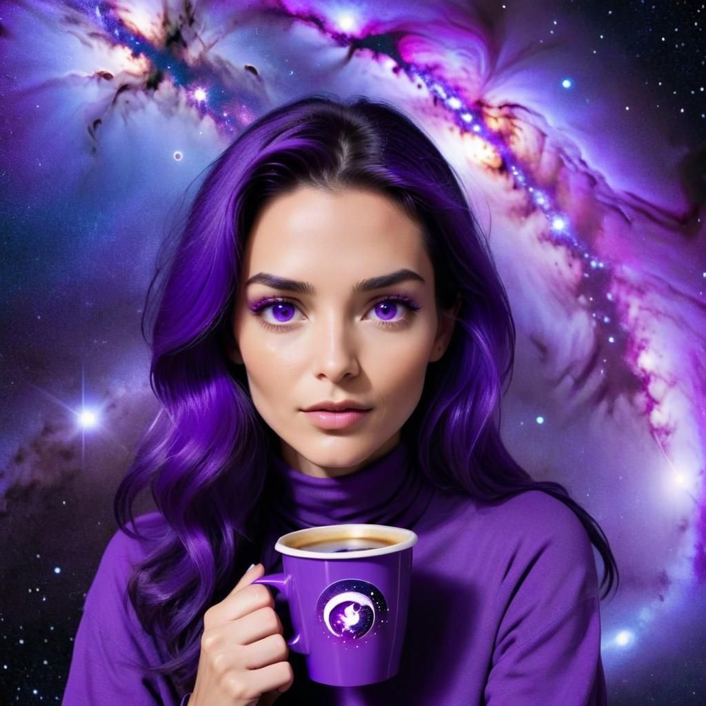 Cosmic Purple Goddess of Infinite Imagination