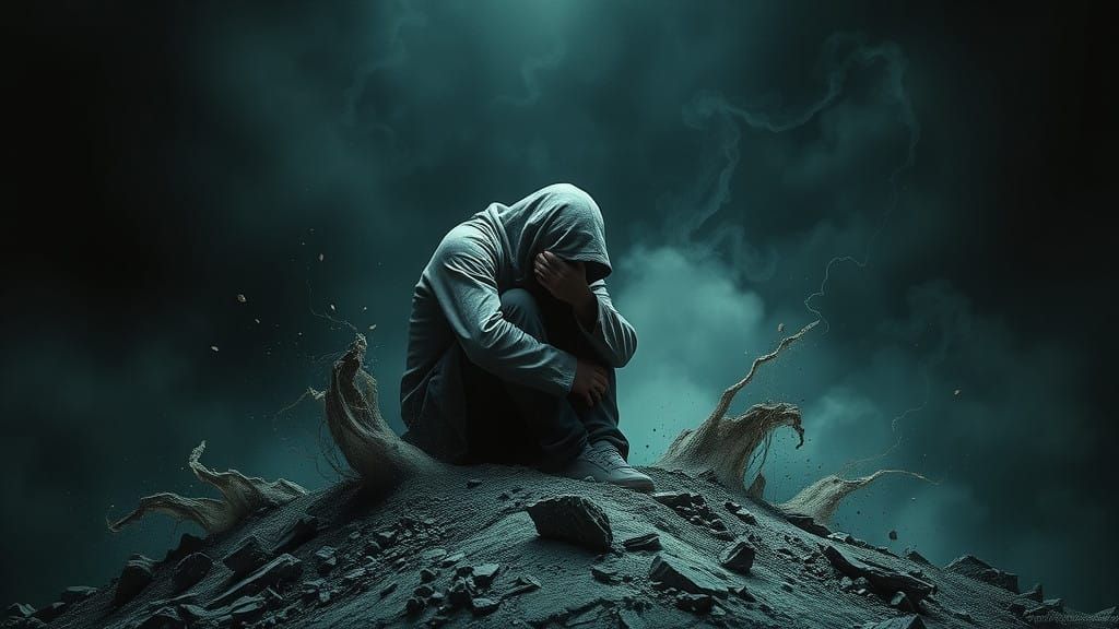 Figure in Descent into Chaos, 16:9 Aspect Ratio