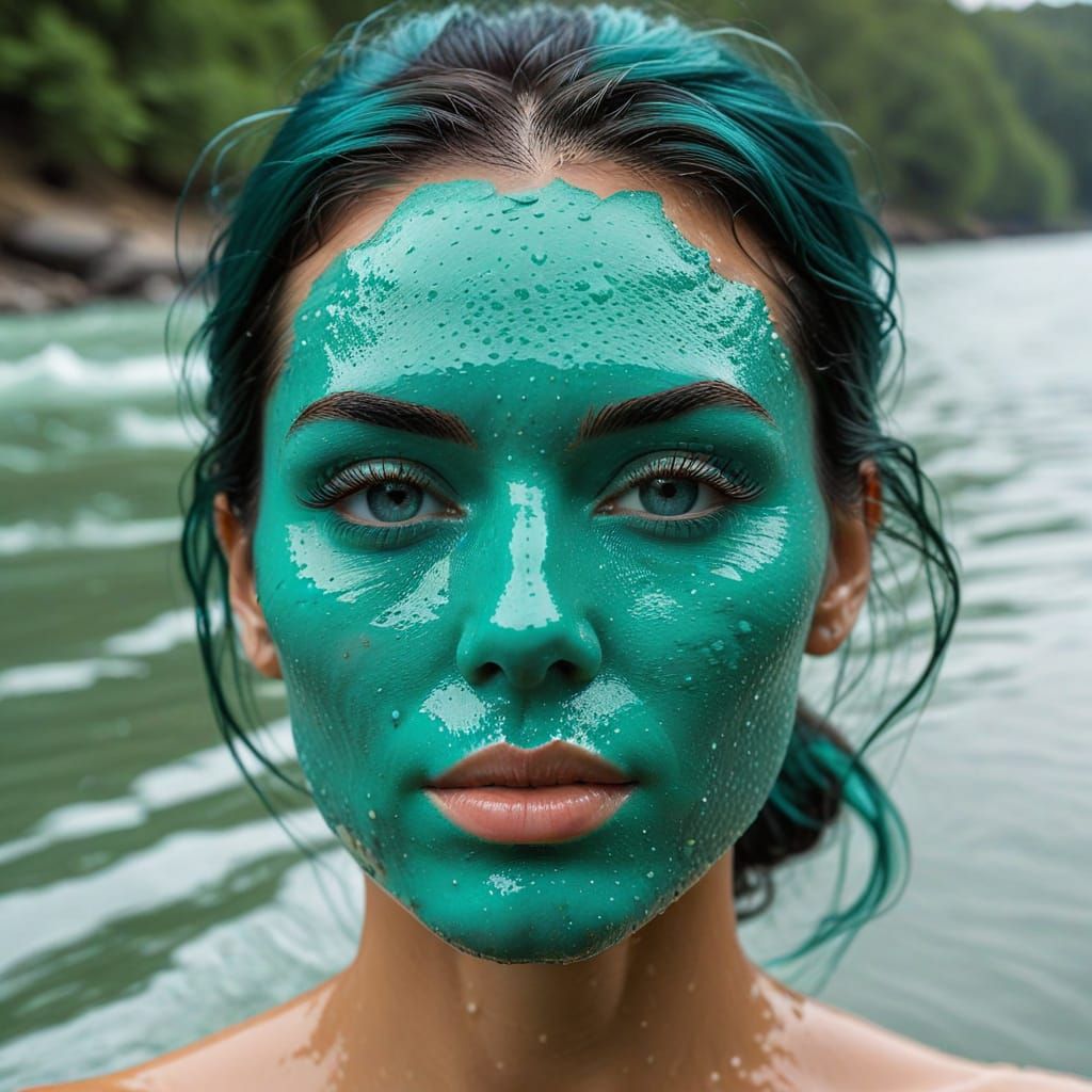 Turquoise Face Mask