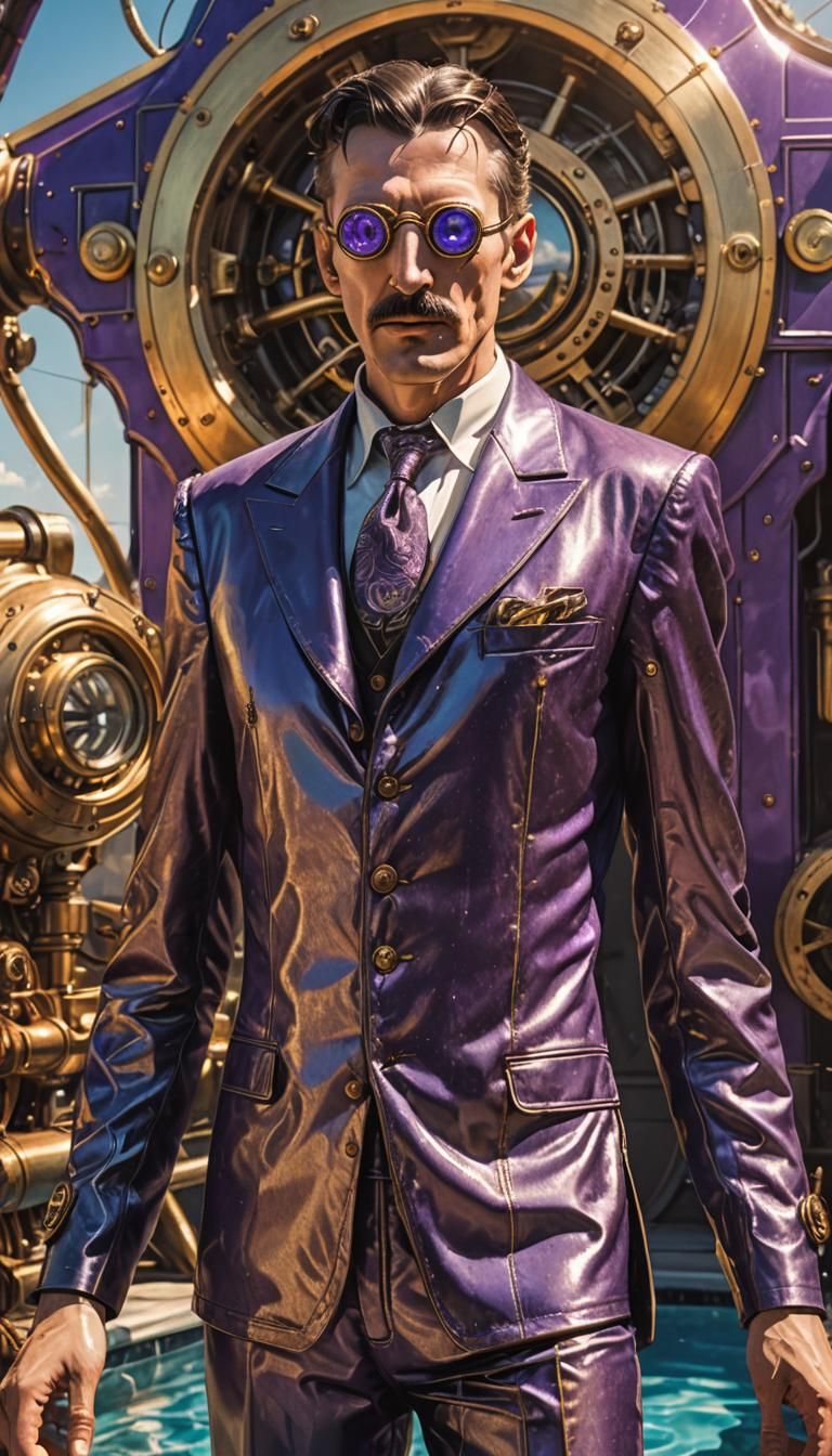 Steampunk Inventor in Victorian Era