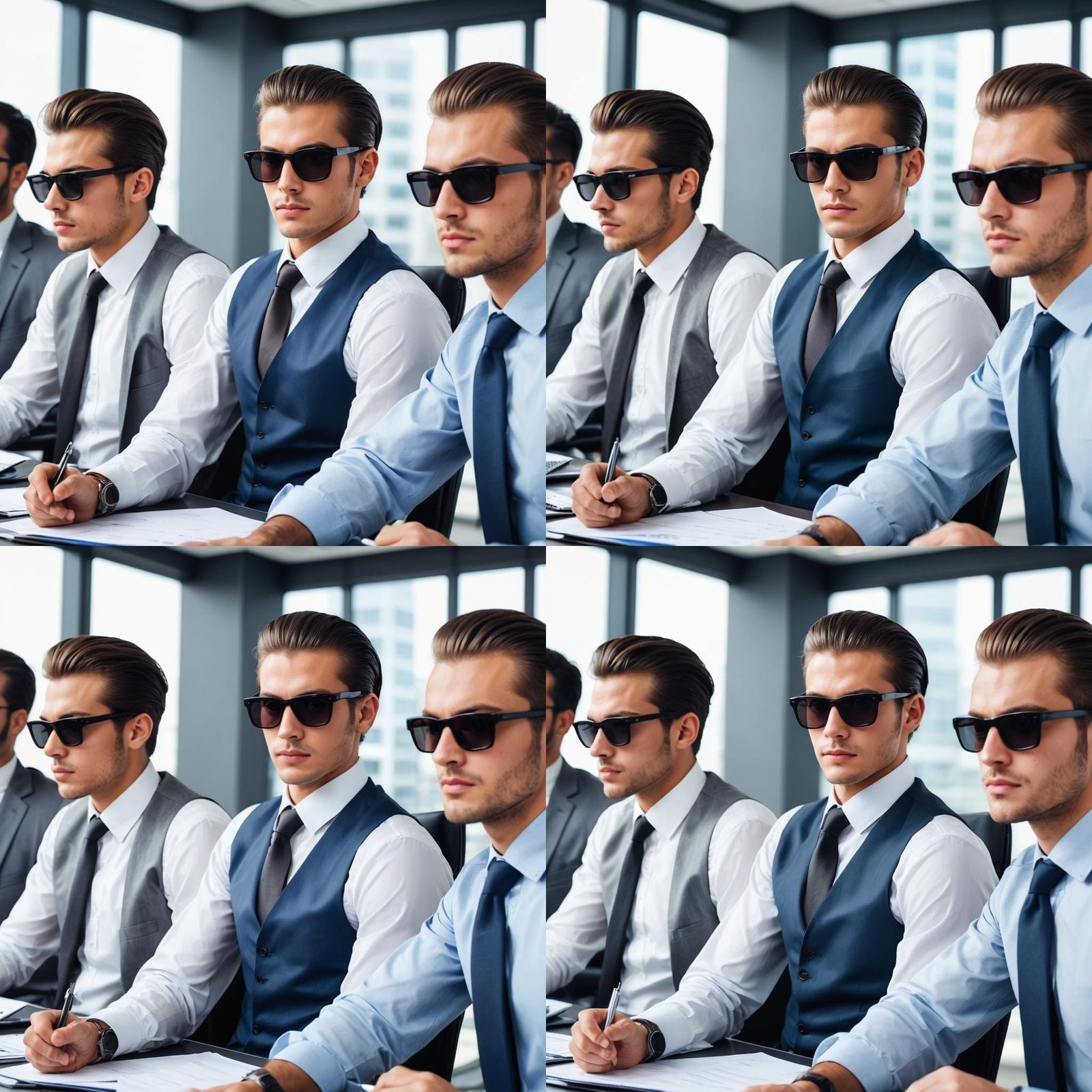 Young Business Team Meeting in Modern Office