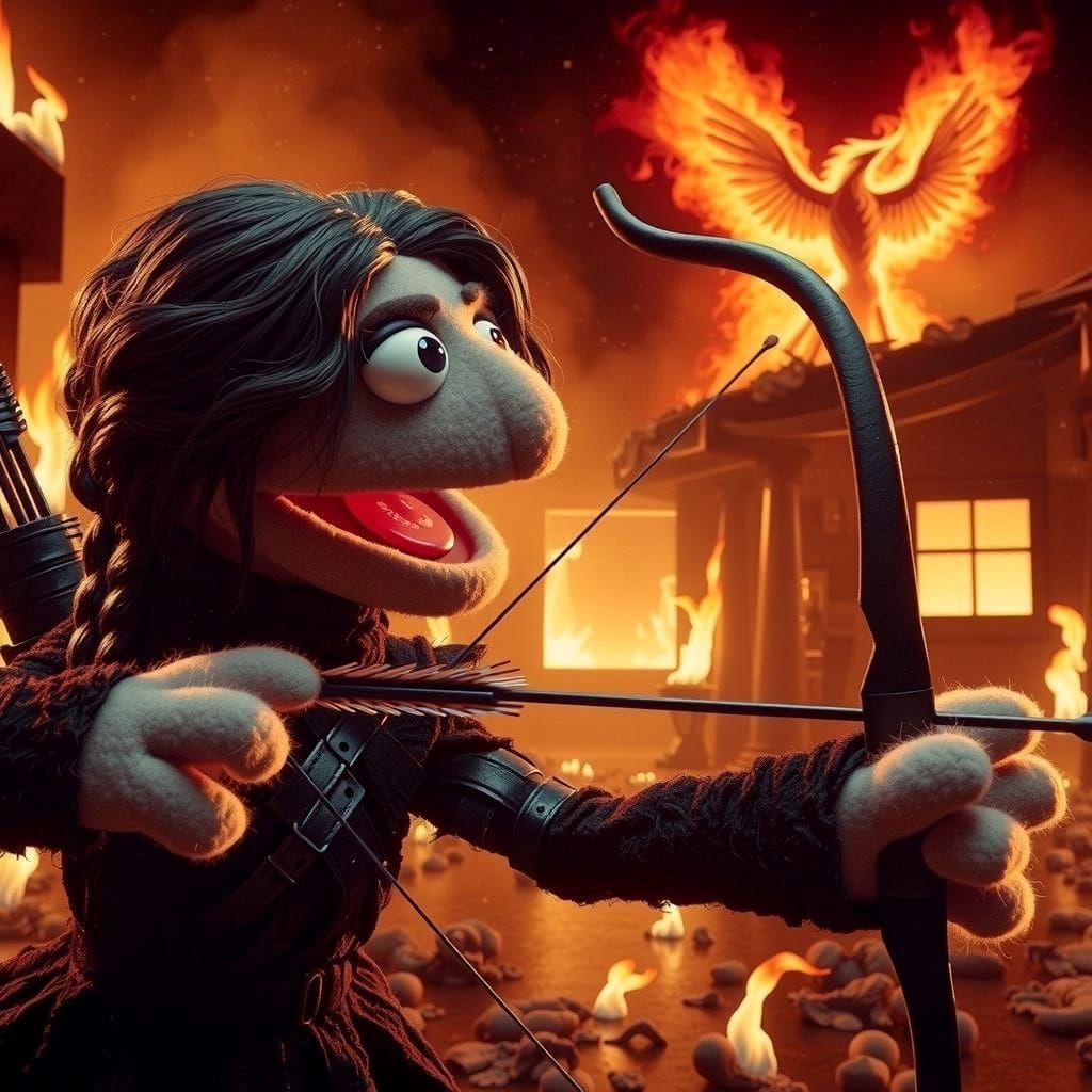 Muppet Archer in Katniss Everdeen Style