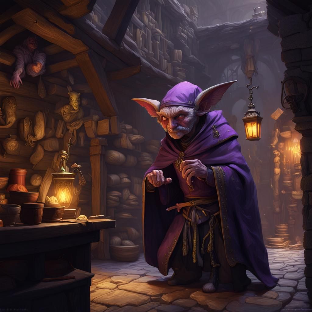 Sinister Fey Watch Thief in Dark Fantasy Art