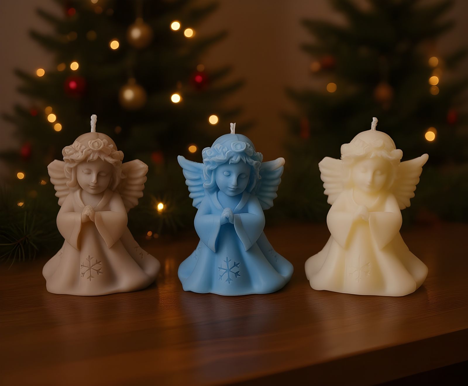 Festive Winter Scene with Christmas Atmosphere