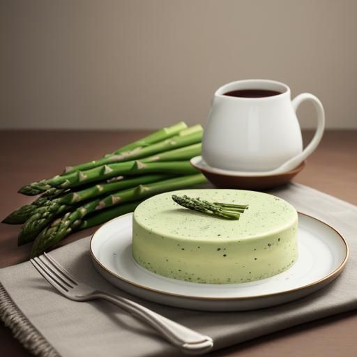 Creamy Green Asparagus Terrine Still Life