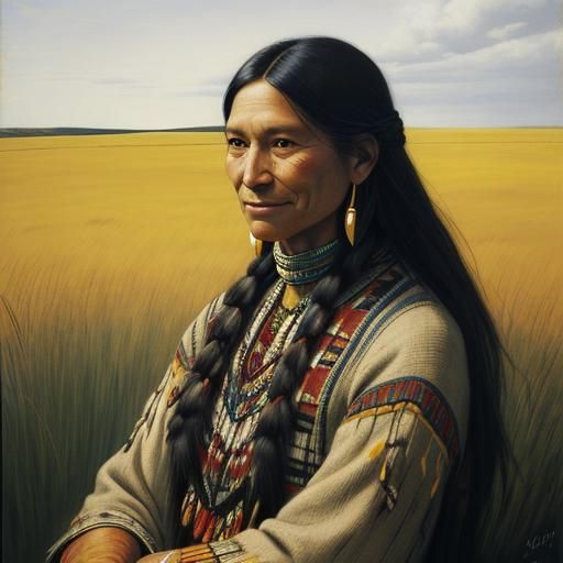 Native American Harvest Festival: Hyper-Realistic Concept Ar...