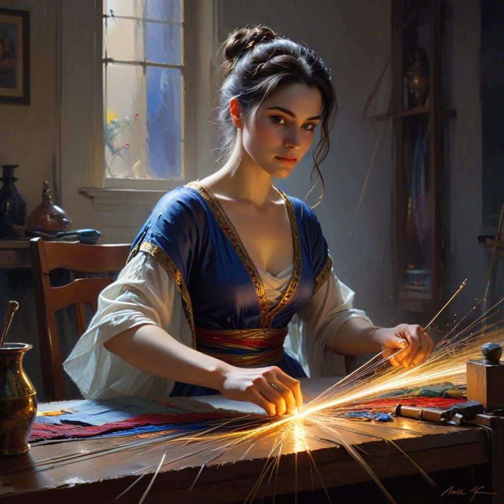 Ethereal Light Weavers in Harmony