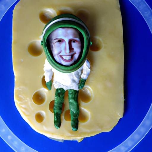 Astronaut on Green Cheese Moon