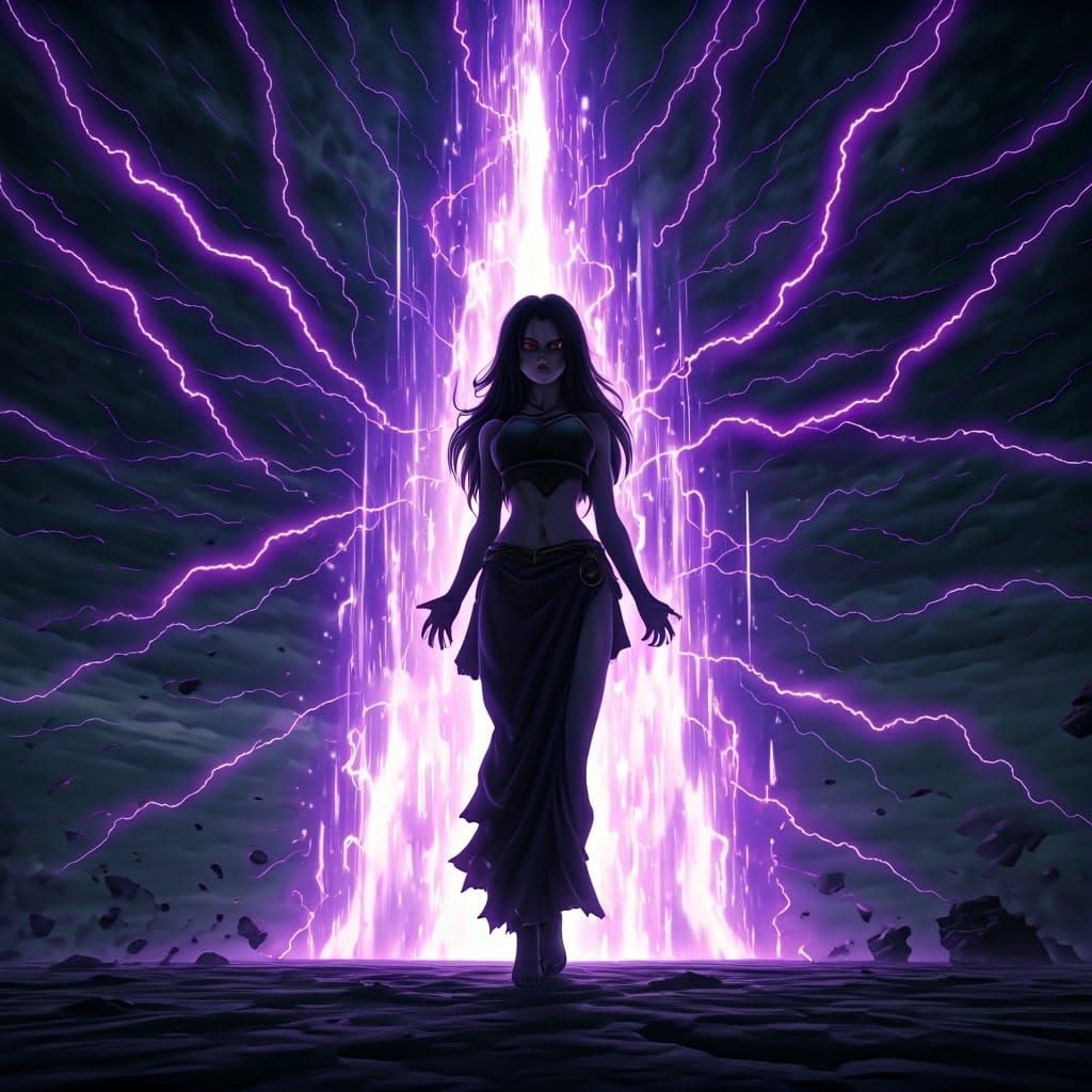 Dark Angel Unleashes Fury in a Desolate Landscape