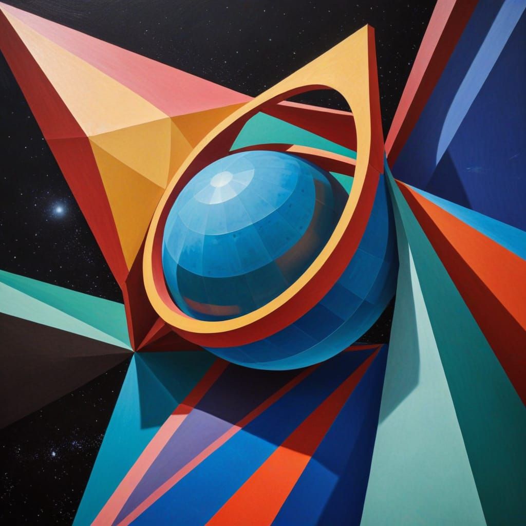 Geometric Shapes Unfold in Euclidean Space