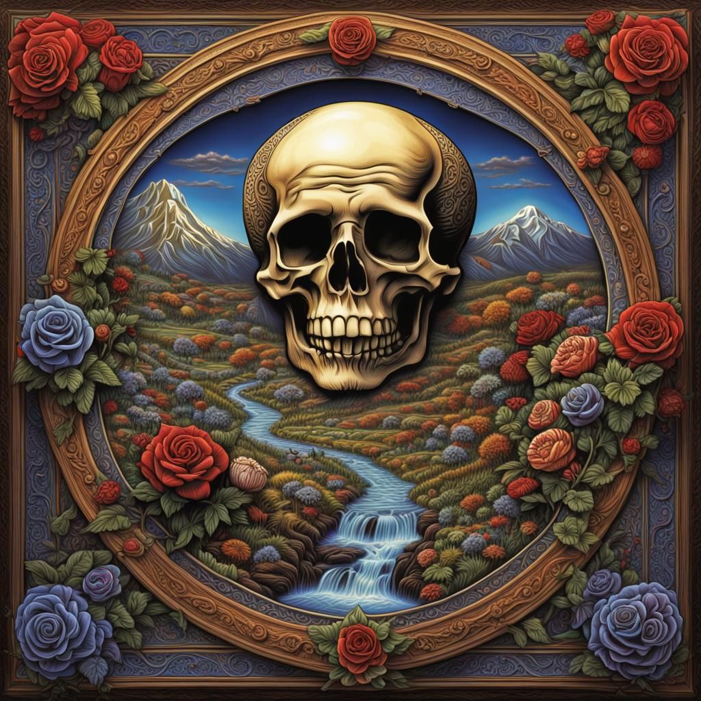 Hyperrealistic Grateful Dead Album Cover Art