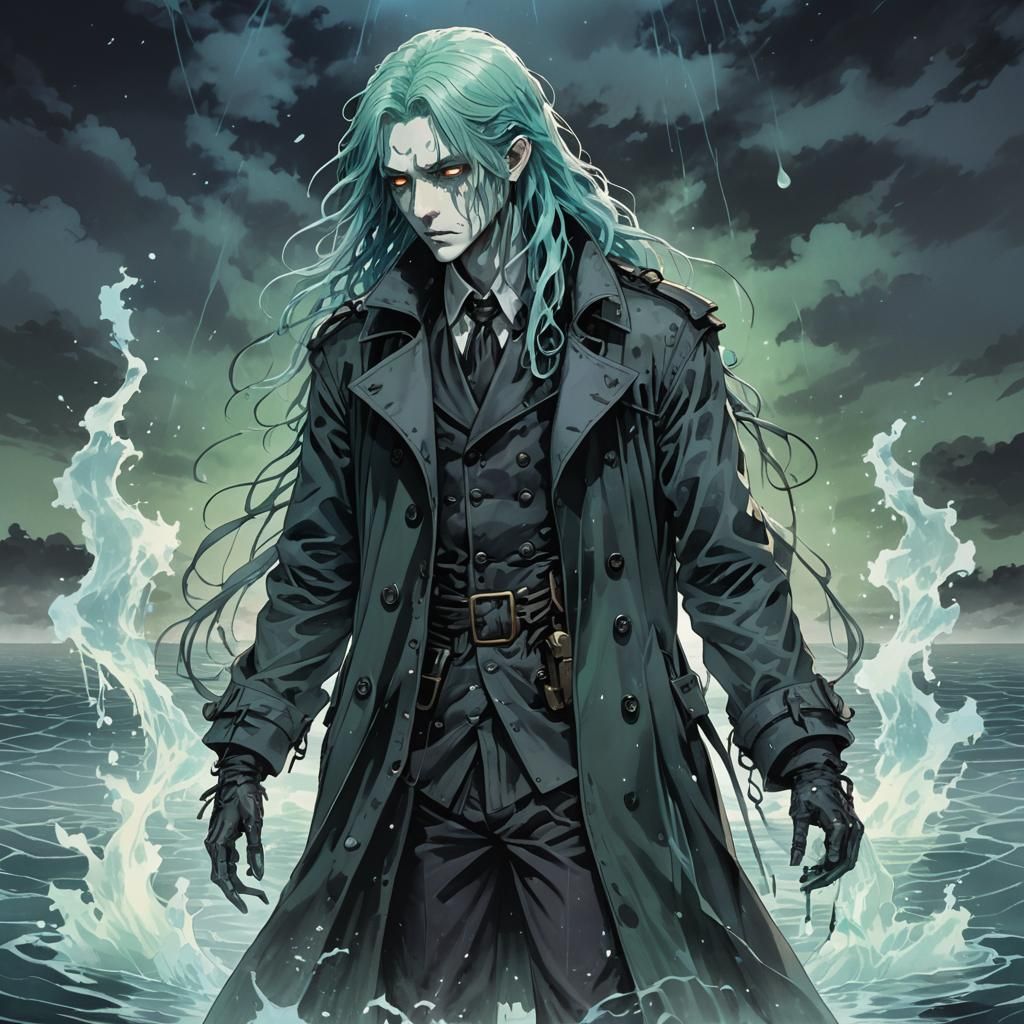 Ethereal Ghost in Manga Anime Style