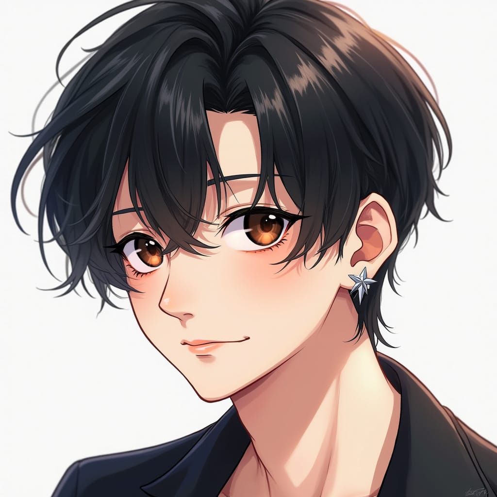 Young K-Pop Idol Portrait with Vibrant Colors