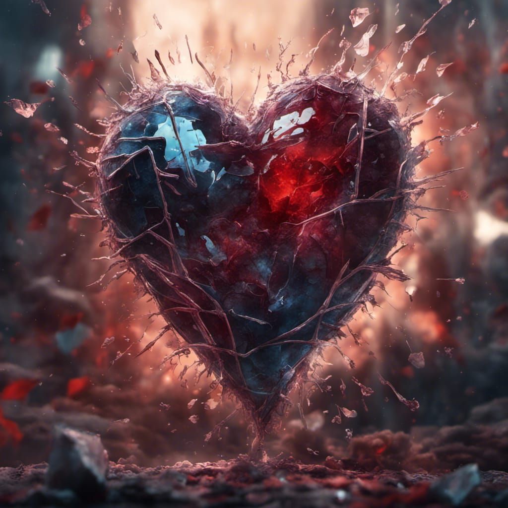 Shattered Glass Heart: Fantasy Concept Art