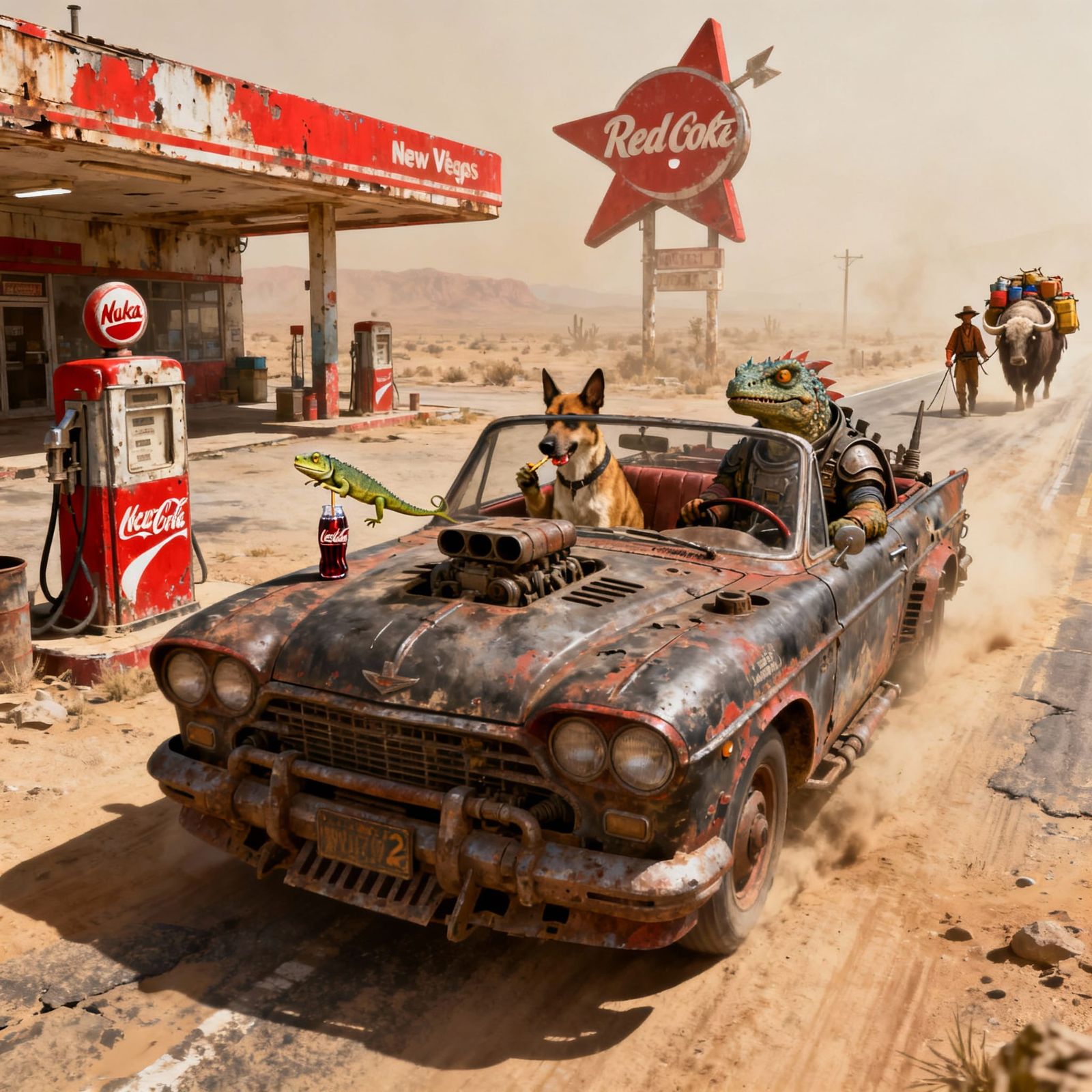 Fallout Highwayman Car Journey to New Vegas