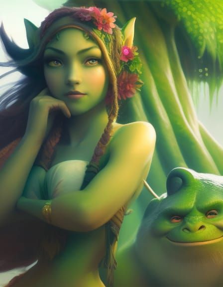 Goblin Girl with Her Boyfriend