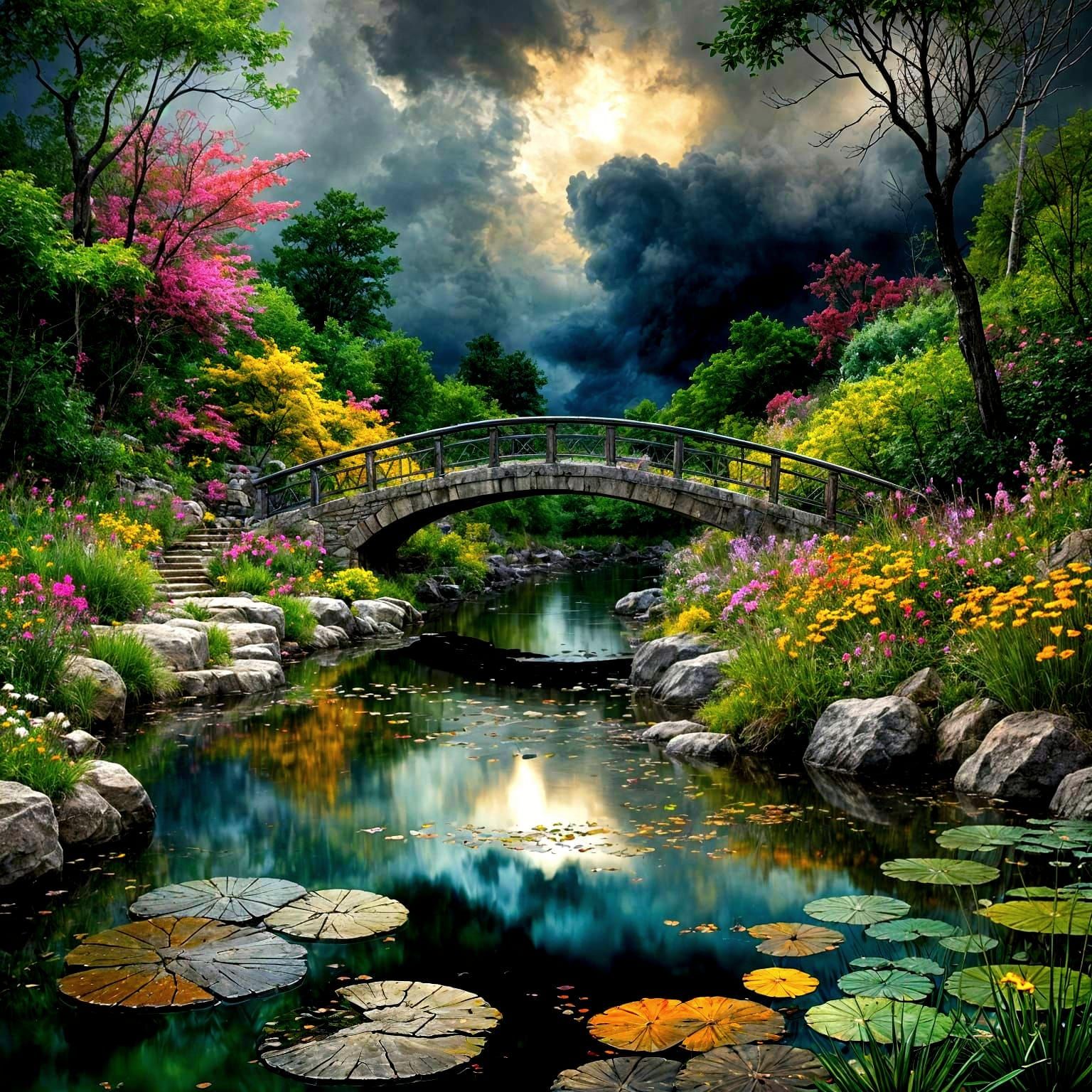 Bridge Over Tranquil Waters.