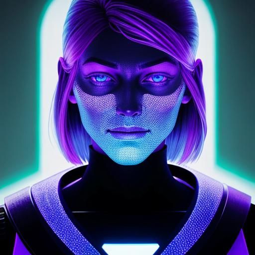 Fractal UV Light Art