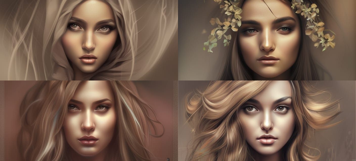 Detailed Portrait of a Beautiful Woman as Photorealism